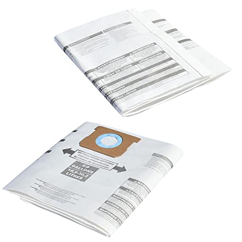 Vacuum Filter Bag For Shop-Vac 5-8 Gallon Type E, Dry Wet Disposable Collection Vacuum Bags, Replace Part No. 9066100, 90661, 906-61, 10Pcs #TOP4