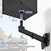 Pair of Adjustable PA Speaker Wall Mount Bracket for JBL, QSC, Yamaha, RCF Speakers with 35mm Mounting Hole - Heavy-duty PA Speaker Mount Hold up to 110 Lbs for Space Saving Wall Speakers Mounts #1