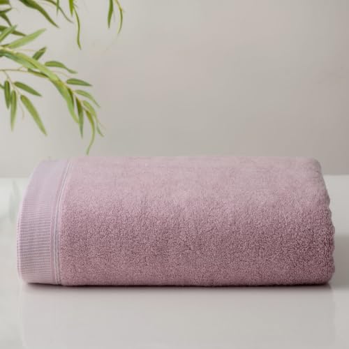 Image of Spread Spain Bamboo Hand Towel, Ultra Soft, Absorbent & Quick Dry, 360 GSM, Towel for Daily use, Gym, Pool, Travel, Sports and Yoga, 40cms x 60cms, Pack of 1 (Orchid)