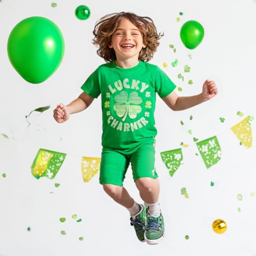 Image of Kids St. Patrick's Day Shirt Boys and Girls Green T-Shirt Clothing 4-12 Years