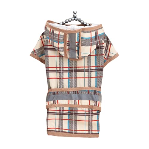 大型犬 レインコート 防水防風 全身カバータイプ 中型犬〜大型犬対応 反射テープ付き 背長32cm 犬レインコート中型犬にも フード付き 軽量設計