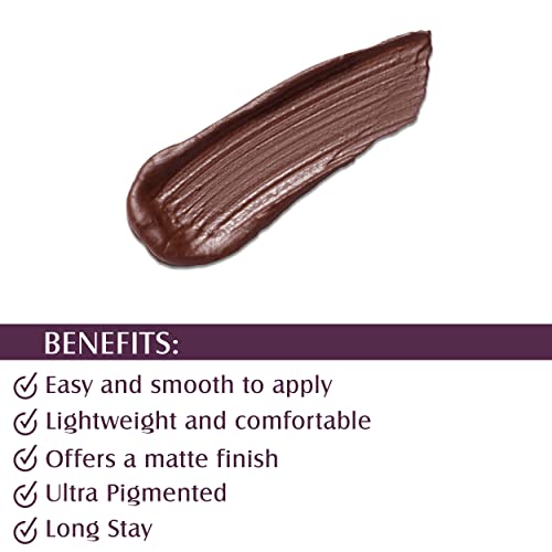 Image of Glam21 Matte Lippie No Transfer Lip Gloss | Lightweight and comfortable| Creamy Matte Formula - 4 gm | Brown Coffee-23