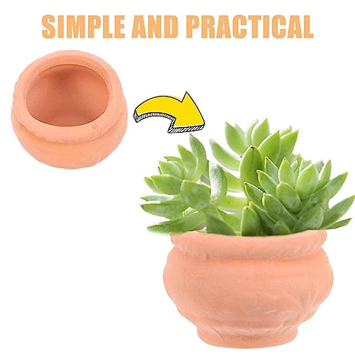 BESPORTBLE Mini Terracotta Pot Small Mini Clay Pots 6Pcs Ceramic Terracotta Pot Pottery Planter Flower Pot Succulent Nursery Pots for Window Boxes Cactus Plants Crafts - Image 4