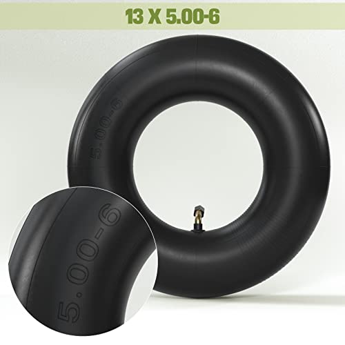 Miniatura 3 de 1pz In6-T13 2x Cámaras De Aire 13x5.00-6 Pulgadas Con Válvula Tr87, Cámara Reforzada Para Ruedas De Tractor Cortacésped Carretillas Go Karts Dirt Mini Quad Segadora Jardín