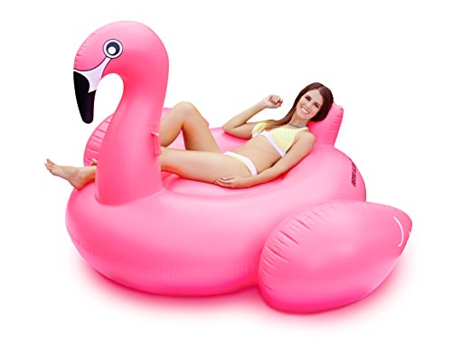 giant flamingo floatie