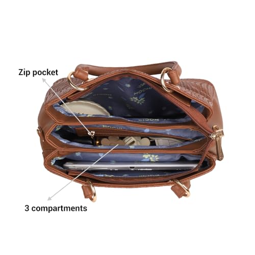 Image of Mochi Women's Fashionable Faux Leather Satchel Bag