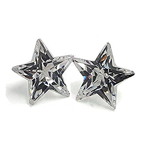 Zircone Cubique Blanc Coupe d'étoile Éclat de Soirée Chic