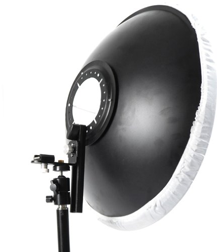 Black Friday Clearance Cowboystudio 22 in Off-Camera Flash Beauty Dish Mount for Canon Nikon EX430, EX580, SB800, SB600 Flashes