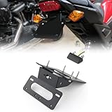 2018 Honda Grom Fender Eliminator/Tail Tidy, for HONDA GROM MSX125 2017-2019 with Led License Plate Light, Compatible with OEM/Stock Turn Signal (Black)