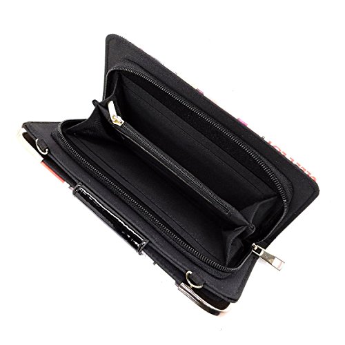 AMY&JOEY Glossy magazine cover collage crossbody bag purses clutches and wallets Michelle Obama bags (Wallet 5-Red)4