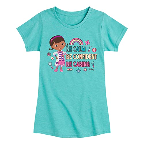 Disney - Doc McStuffins - Calm Confident Caring - Toddler and Youth Girls Short Sleeve Graphic T-Shirt
