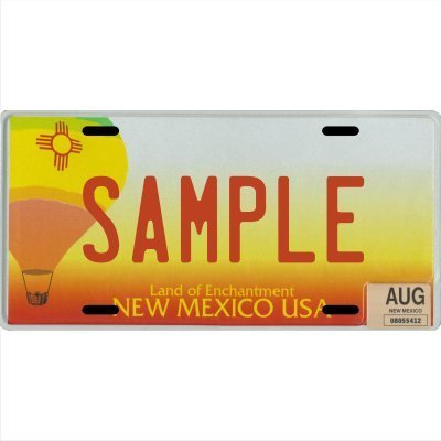 Custom personalizada metal Licencia Placa su nombre su estado – elegir de todos los 50 Estados, New Mexico Balloon