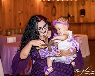 Baby girls infant crochet butterfly headbands and knitted flower barefoot sandals.(BBFJ3) (Lavender)2
