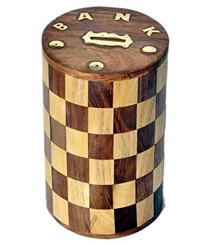 Doon Furniture House Safe Money Box Wood Piggy Bank Coin Storage Box Gifts For Boys Girls Kids & Adults, Classic, Brown (B0957Z15PL) Amazon Price History, Amazon Price Tracker