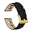 Black (Rally Style) - Gold Buckle