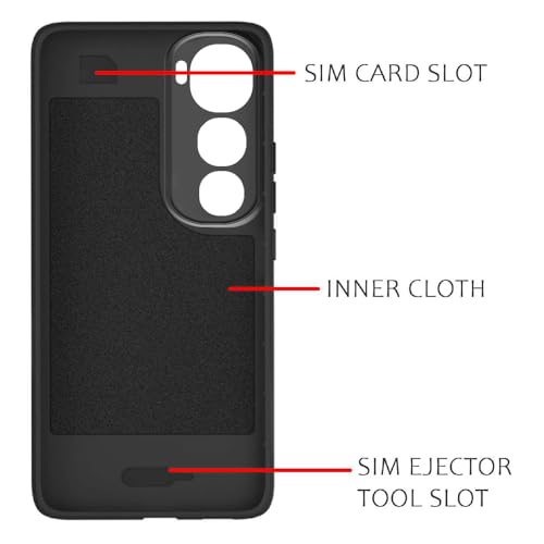 Image of Shockproof Case for Vivo Y400 5G / Y400 4G | Full Camera Protection | TPU Flexible Back Cover for Vivo Y400 5G / Y400 4G (Matte Black)