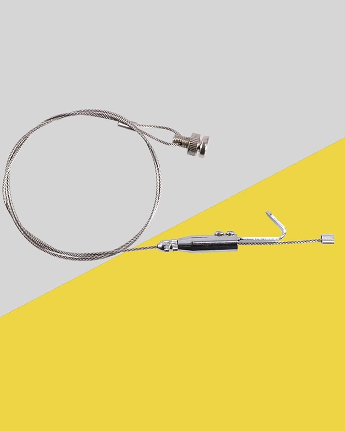 Rail d'accrochage pour tableaux, Système de suspension for cimaise avec crochets et câbles de 0,5 à 3 m(2 m wire rope+hook code)