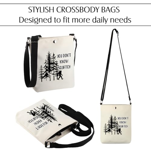 Sasquatch Gift You Don't Know Squatch Crossbody Bag Nature Lover Gift4