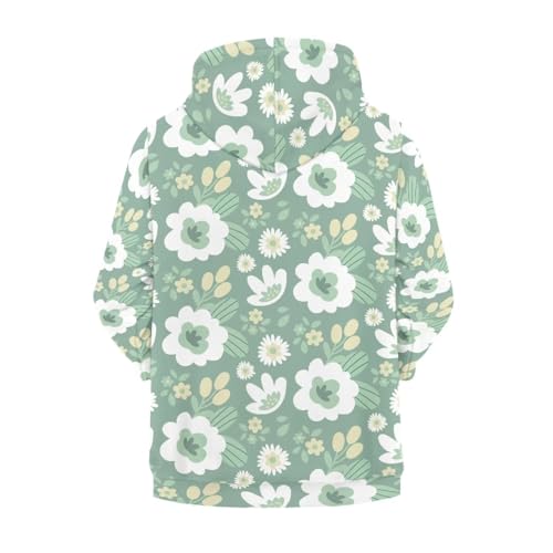 Xoenoiee Kids Crew Neck Hoodies Long Sleeve Pullover Hooded Sweatshirt for Boys Girls Lightweight2