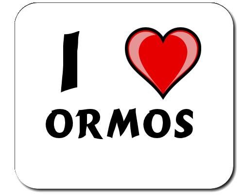 Custom Mouse Pad with first name/surname/nickname I Love Ormos