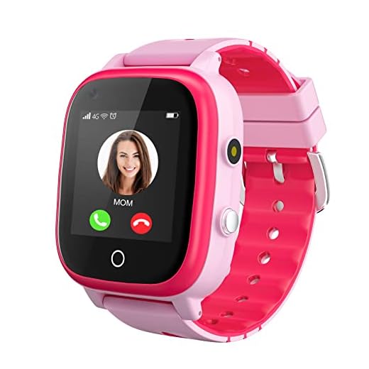 4G Smartwatch för flickor, pojkar, smartklocka för barn, IP67, vattentät, WiFi, smartklocka, telefon med GPS-spårare, videosamtal, telefonsamtal, SOS för barn, 3-14 år, födelsedagspresenter (rosa)