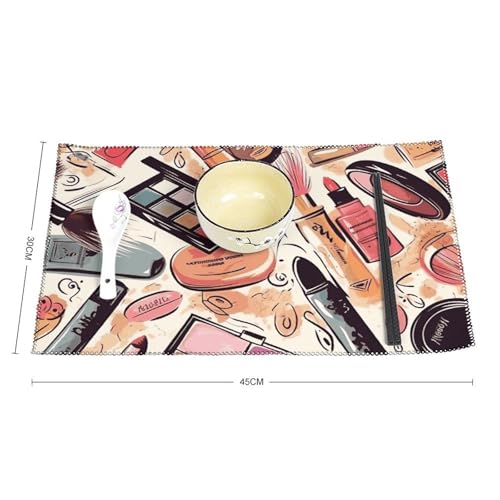 Sets de table pour salle à manger motif maquillage décoration intérieur