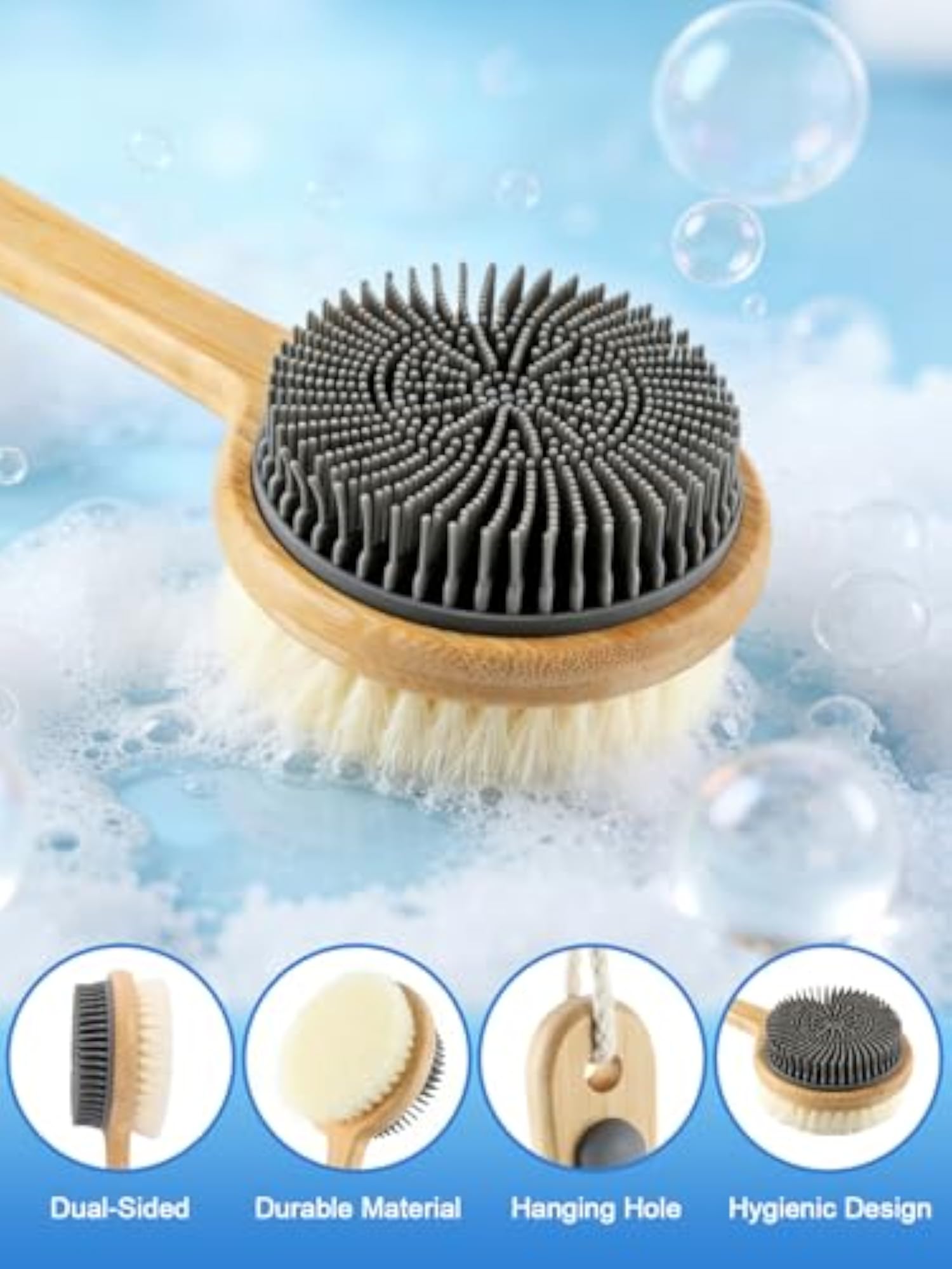 Silicone Back Scrubber for Shower
