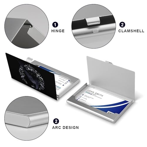 Crow Business Card Case Pocket Card Holder Slim Card Wallet for Men Women4