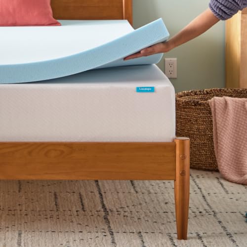 Linenspa 3 Inch Gel Memory Foam Mattress Topper, Plush, Cooling, Twin Size - image 9