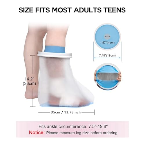 Couvre-Pieds Imperméable pour Douche Adulte pour Éviter de Mouiller Son Plâtre - 8