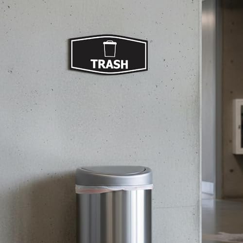 Fancy Trash Sign Bleu petit modèle pour le tri sélectif de la cuisine - 5
