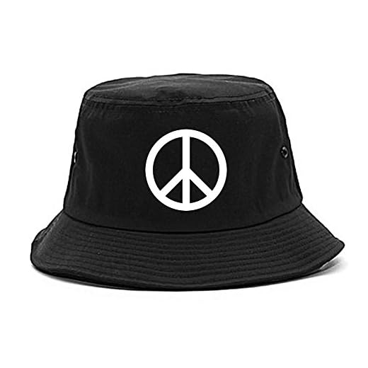 Kings Of NY Peace Sign Symbol Emoji Meme Mens Bucket Hat Black