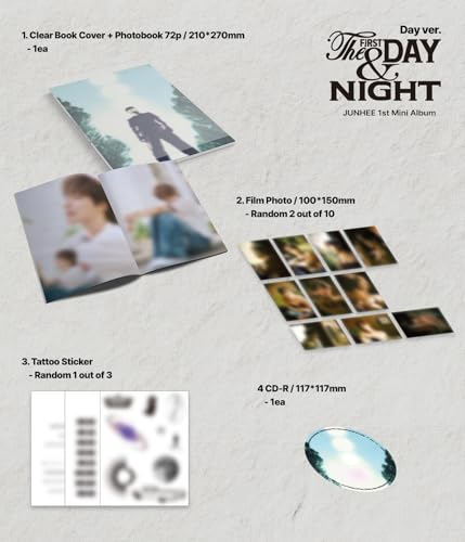 A.C.E Junhee The First Day & Night album suivi scellé authentique sans risque de vol