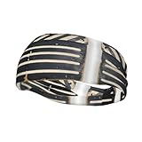 Photo Gallery fascia elastica per capelli classica con stampa nera, per donne, sport, unisex, per allenamento, yoga, corsa Photo Gallery fascia elastica per capelli classica con stampa nera, per donne, sport, unisex, per allenamento, yoga, corsa