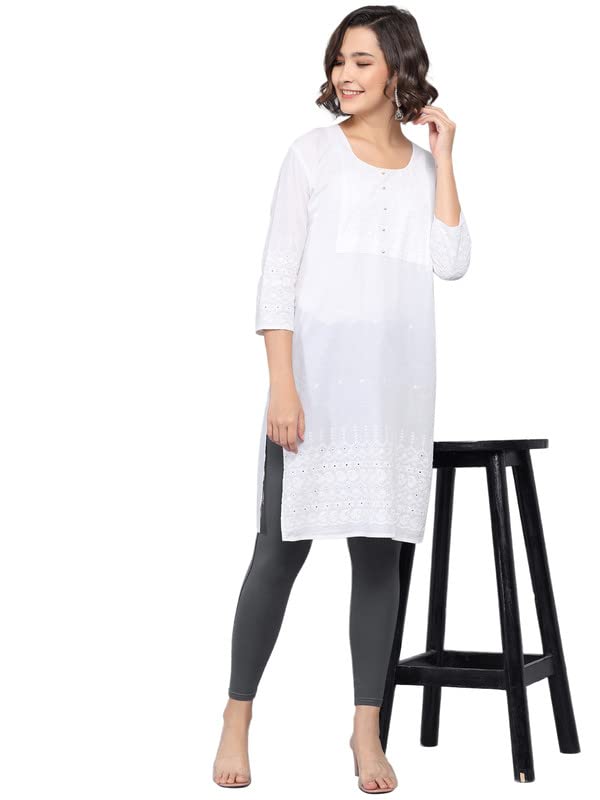 Image of NGT Super Cotton (Pack of 3) Ankle Length Leggings for Women and Girls.