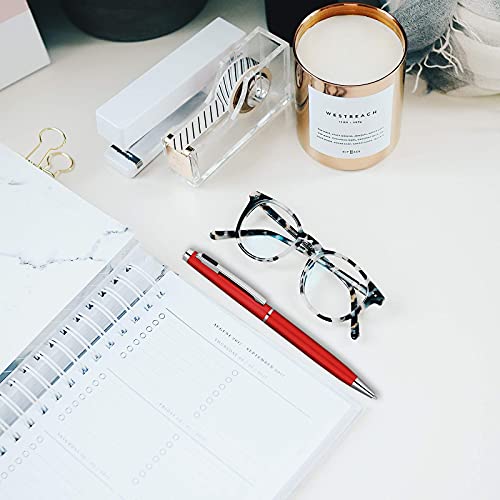 Image of Lanier 4G Ballpoint Pen - Shiny Chrome Ring & Parts with Medium Tip 0.7mm Cross Style Refill (with Accents - White or Black or Purple or Pink)