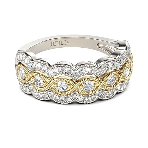 Bague de fiançailles coupe ronde milgrain twist en argent 925 femme