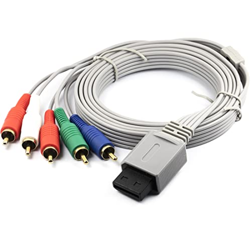 Image of whiteeeen AV Component Cable 16 Pin 5 Wires for Wii /Wii U 1.8Meter / 6FT