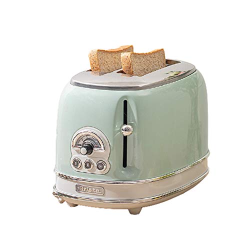 L&B-MR Retro 2 Scheiben Toaster, Frühstücksmaschine, Sandwichmaker, Auftauen/Wiedererhitzen/Abbrechen, 6…