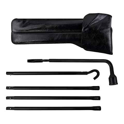 AUTOFU Spare Tire Tool Kit for Dodge Ram 1500 (2002 to 2015) Jack Wheel Replacement Lug Wrench Repair Tools Set with Carrying Pouch Bag Cover