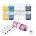 LKB 6x500ml DTF ink premium pigment ink for PET film heat transfer printing refill ink for all DTF printer with printhead DX5 DX7 5113 XP600 I3200 etc (2White 1Black 1Cyan 1Magenta 1Cyan 3000ml)