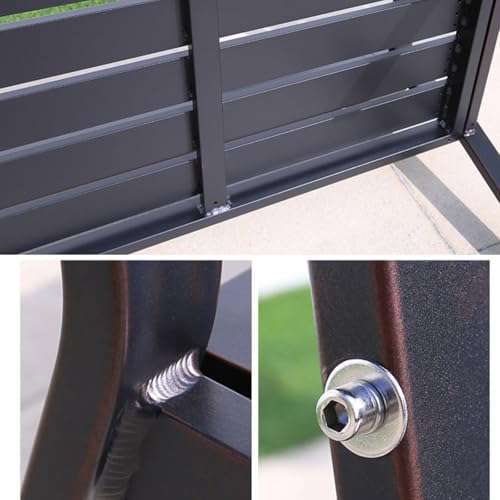 Lightweight Aluminum Outdoor Bench with Backrest & Armrests, High Load-Bearing Garden, Patio, Porch, Park Furniture - Durable & Stylish Seating Solution