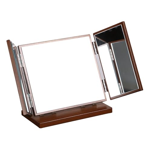 Espejo de maquillaje plegable y elegante para organizar tu tocador con un toque vintage único 2