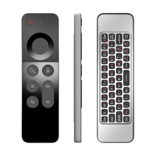 Qury Télécommande universelle intelligente sans fil avec fonctions souris et clavier pour Android TV Box/Windows/Mac/Linux Gyro Remote