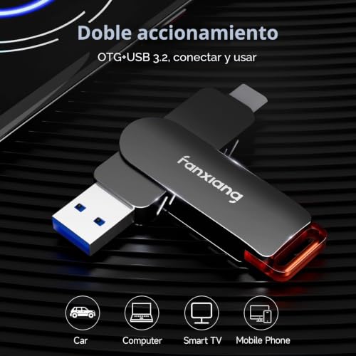 Unidad de Estado Sólido Disco Duro Externo 512GB Type-C Portátil para Tablet y Android 2