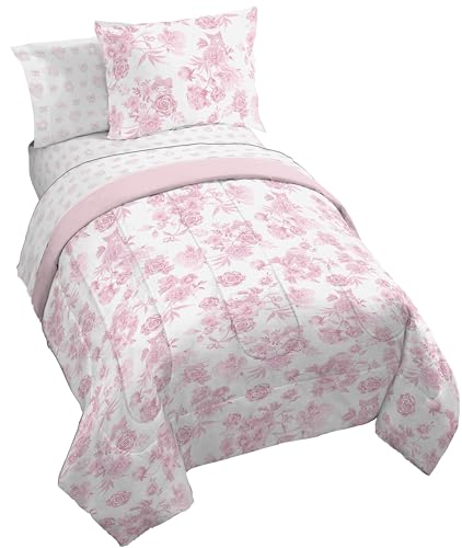 Image of Jay Franco Comforter Set Includes Sheets and Pillow Covers - Soft and Cozy Bed Set for Stylish Room Decor, Official Licensed Product, Multi - Hello Kitty, 5 Piece Twin