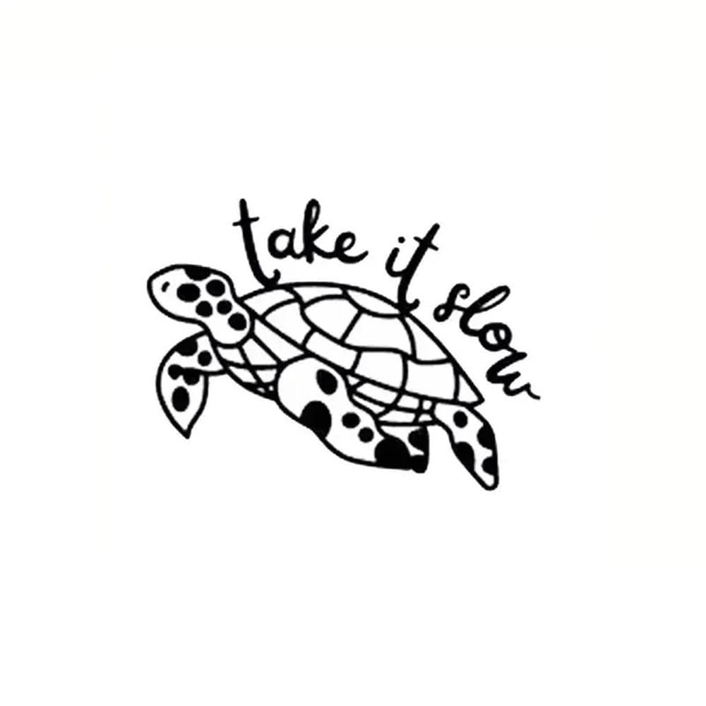 Take It Slow Turtle Car Sticker for Laptop Bottle Truck Phone Vehicle Paint Window