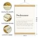 YGSDZY Swimming Definition Poster, Swimmer Lover Gifts, Wood Canvas Poster Hanging, Funny Home Decor, Swimming Sign, Triathlete Gifts, Wall Canvas Posters Hanger