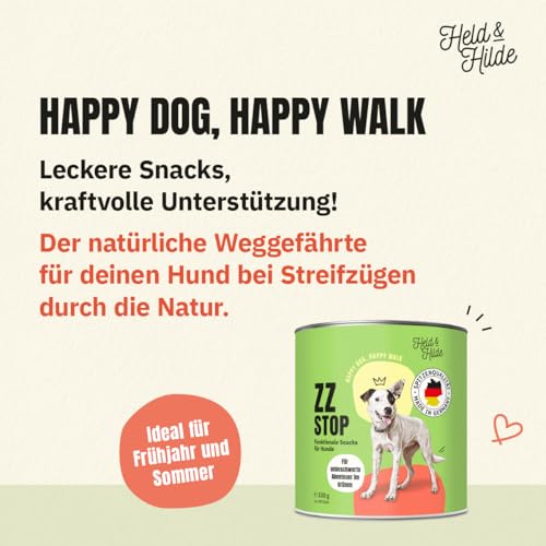 Hundesnacks zur Unterstützung der Abwehrkräfte in der Natur, Schwarzkümmelöl Kokosöl Bierhefe Zistrosenkraut Insektenprotein, nachhaltig ohne künstliche Zusätze Made in Germany, 330g