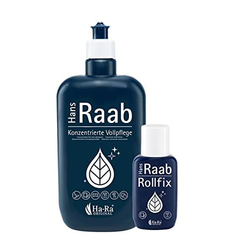 Ha-Ra Vollpflege Set I Konzentrierte Vollpflege 500 ml & Rollfix (leer) I Allzweckreiniger für Haushalt Garten & Auto I sparsamer Allesreiniger I Universal-Reiniger umwelt- & hautfreundlich